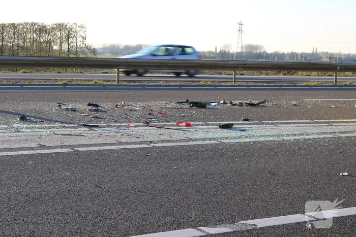 Inzittende bekneld na kettingbotsing