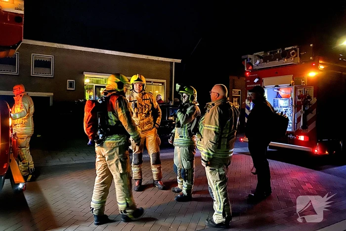 Schoorsteen geveegd na brand