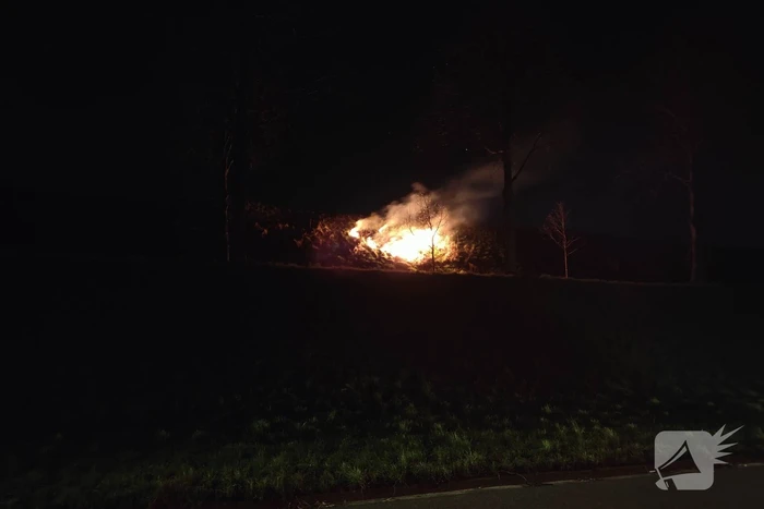 Buitenbrand in berm