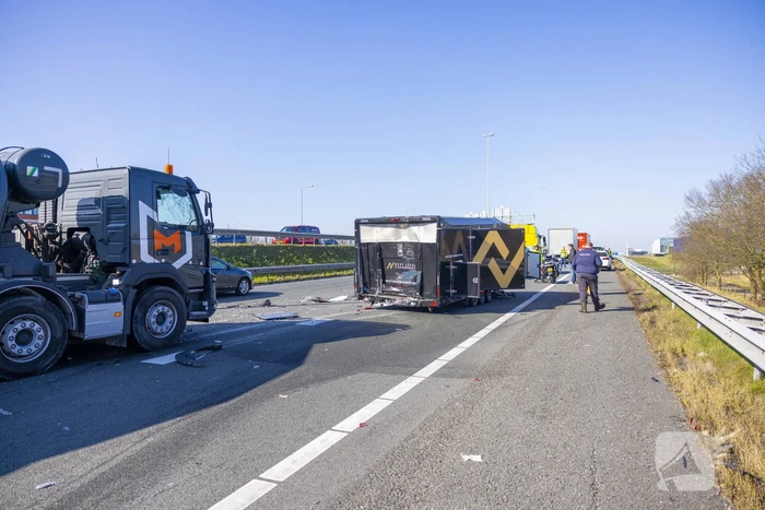 Enorme file door ongeval bij knooppunt Hoevelaken