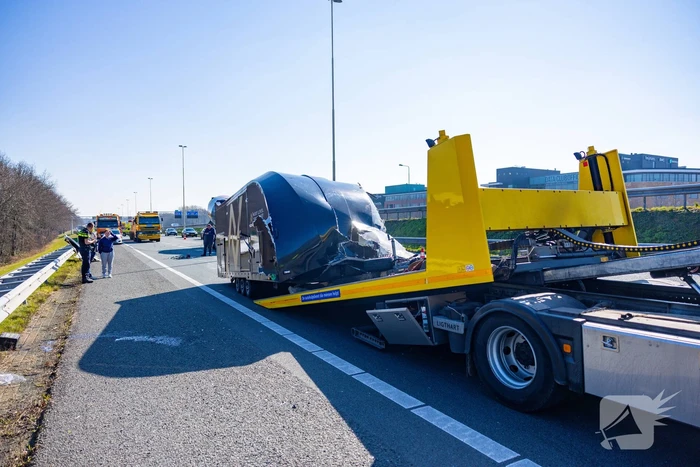 Enorme file door ongeval bij knooppunt Hoevelaken