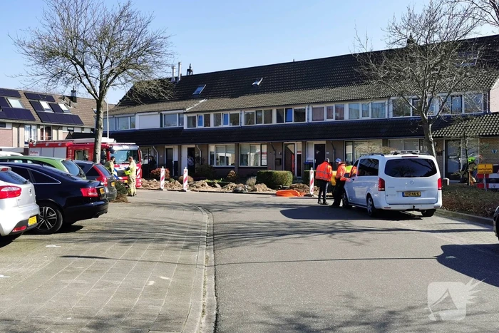 Gasleiding geraakt bij werkzaamheden