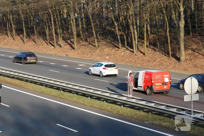 Taxi en bestelbus betrokken bij kop-staart botsing
