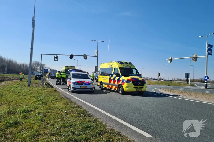 Auto total-loss na botsing op stoplicht
