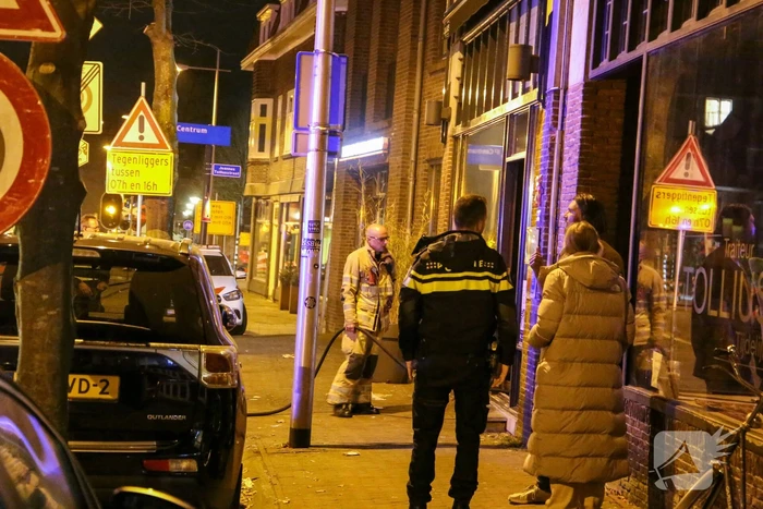 Rookontwikkeling vanwege brand in restaurant Tollius