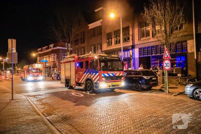 Rookontwikkeling vanwege brand in restaurant Tollius