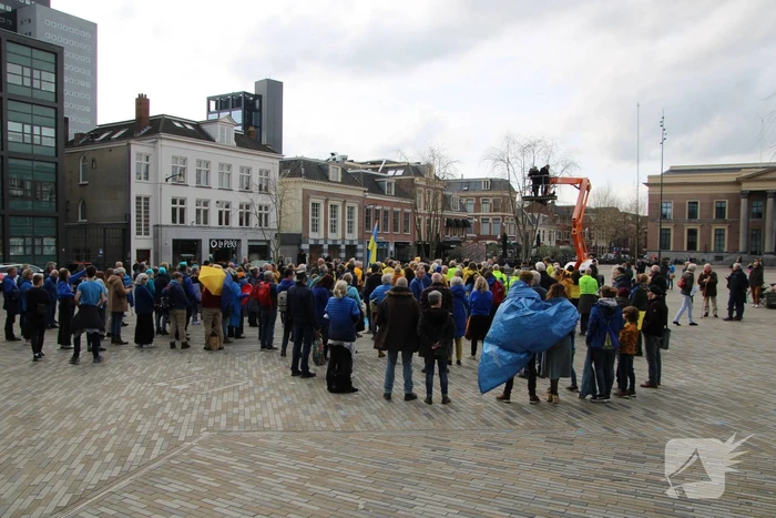 Vredesdemonstratie voor oorlog in Oekraïne