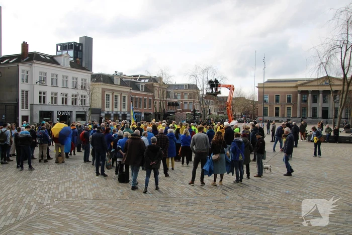 Vredesdemonstratie voor oorlog in Oekraïne