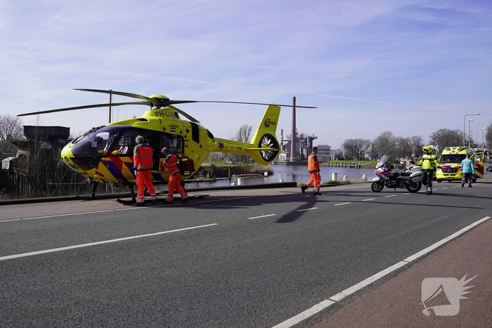 Traumahelikopter landt voor incident in woning