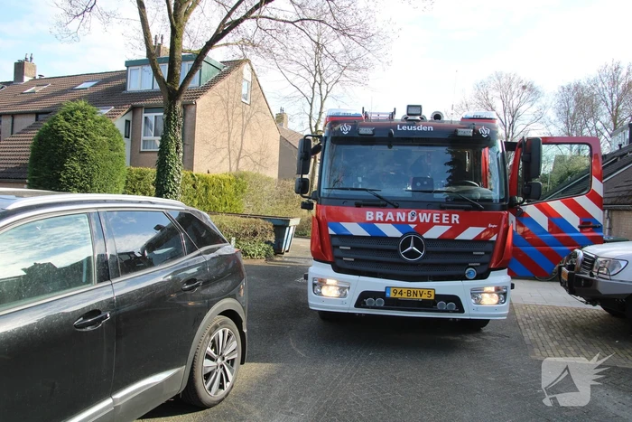 Brand in bouwcontainer