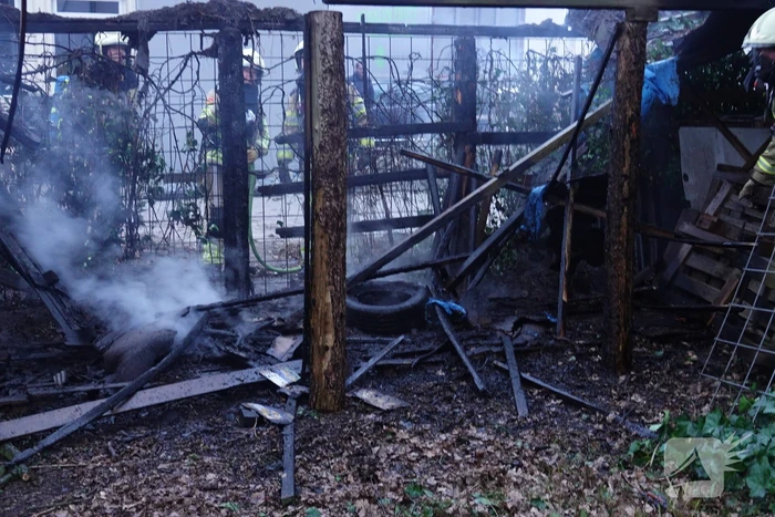 Rookontwikkeling bij brand in stapel pallets