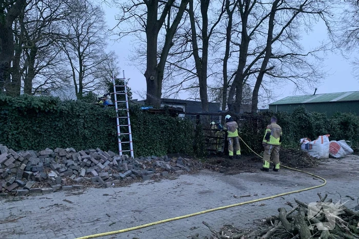 Rookontwikkeling bij brand in stapel pallets