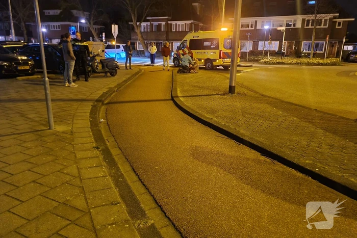 Ongeval tussen personenauto en scooter