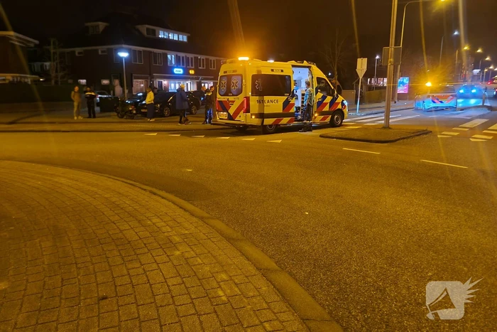Ongeval tussen personenauto en scooter