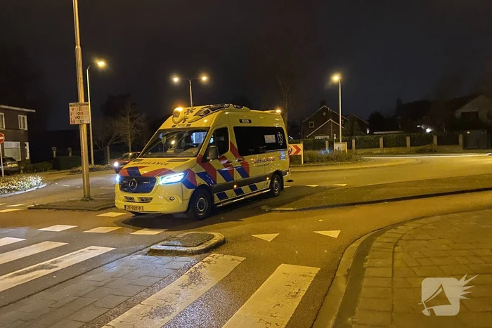 Ongeval tussen personenauto en scooter