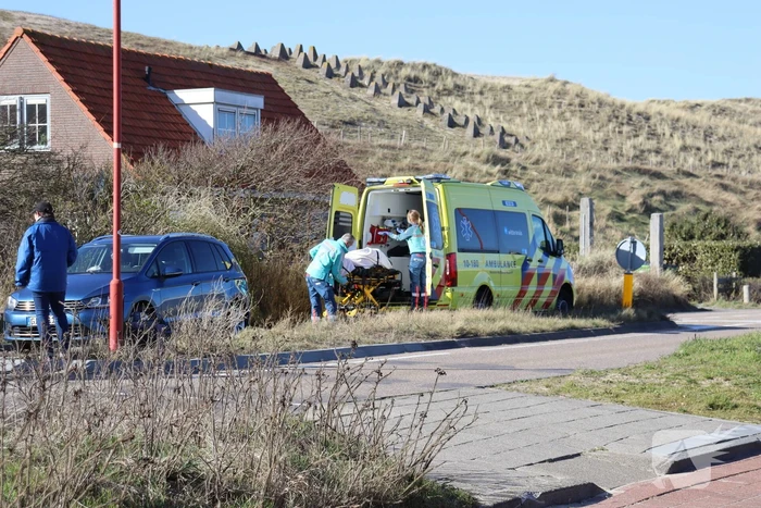 Fietser gewond bij botsing met auto