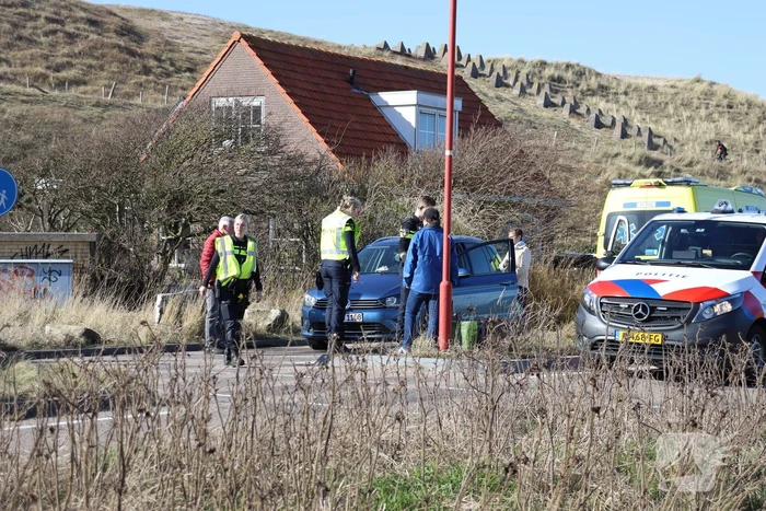 Fietser gewond bij botsing met auto