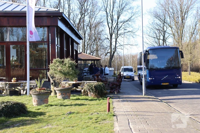 Aankomst Oekraïense vluchtelingen in hotelaccommodatie