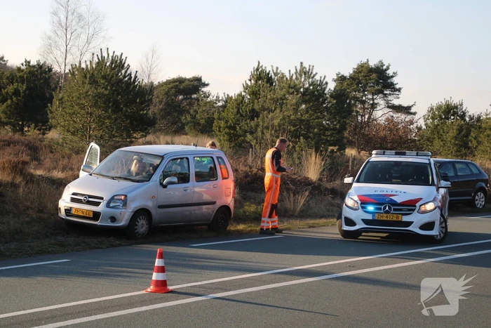 Auto's botsen nabij Ecoduct Treeker Wissel