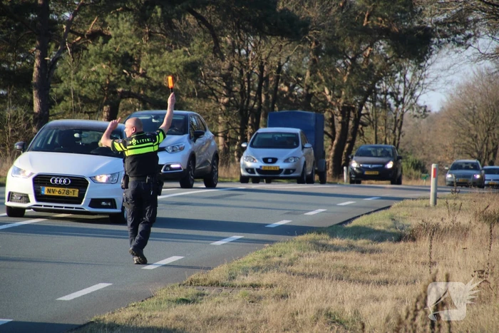 Auto's botsen nabij Ecoduct Treeker Wissel