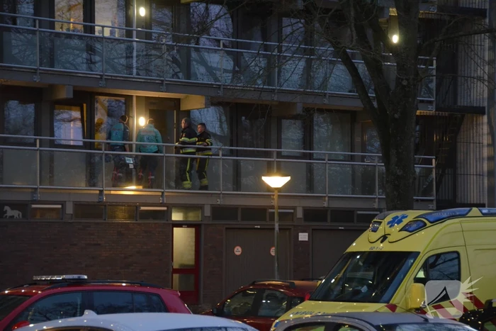 Flatwoning geventileerd na brand