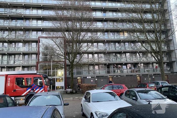 Flatwoning geventileerd na brand