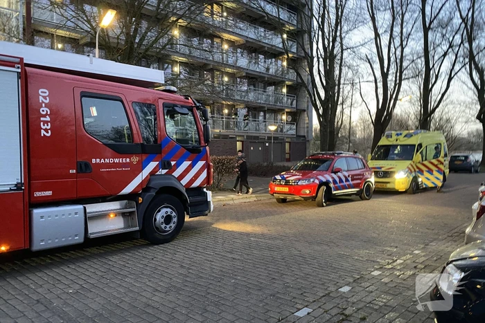 Flatwoning geventileerd na brand