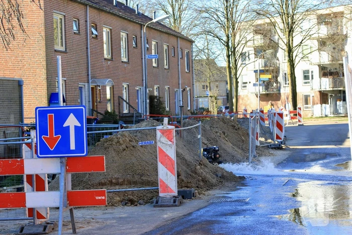 Woningen zonder water door leidingbreuk