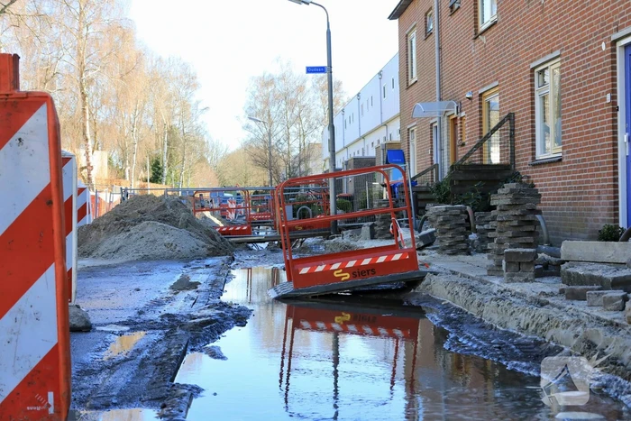 Woningen zonder water door leidingbreuk