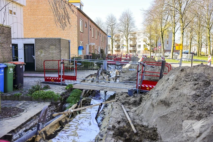 Woningen zonder water door leidingbreuk
