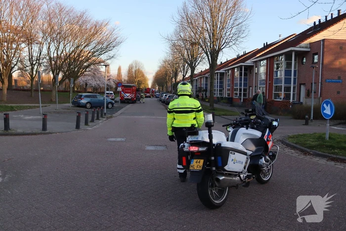 Flinke brand op zolder van woning