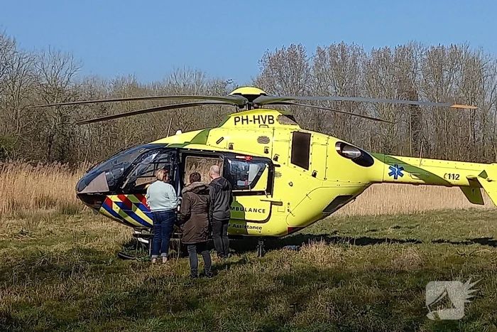 Traumahelikopter geland voor ongeval in woning