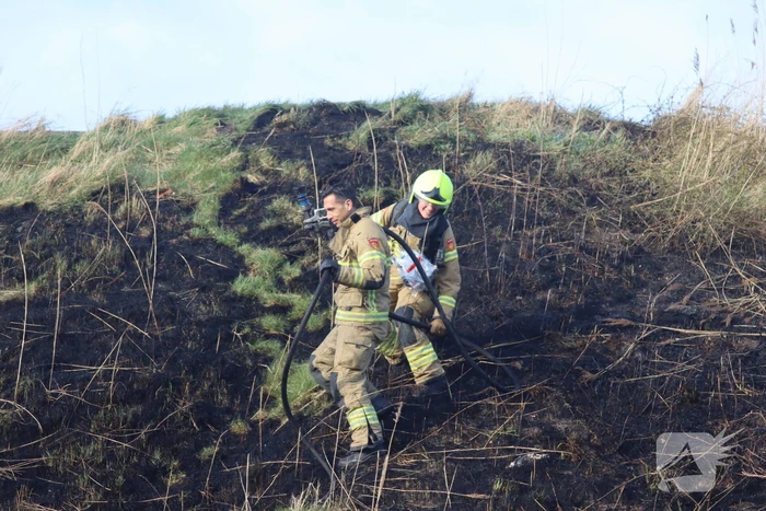 Stuk duinen verwoest vanwege brand