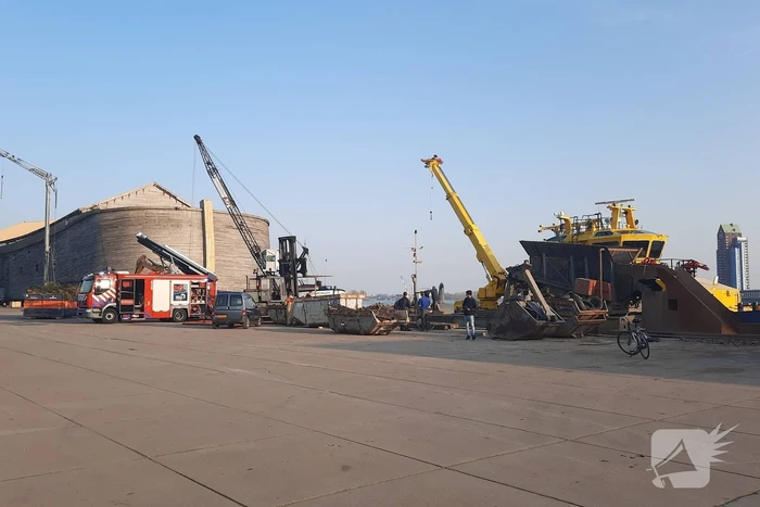 Wateroverlast op schip