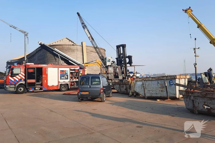 Wateroverlast op schip