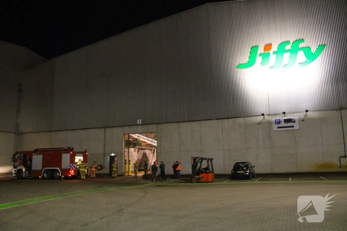 Brand in bedrijfshal Jiffy Products International
