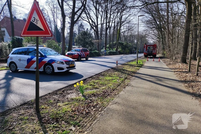 Brand in droog bosgebied