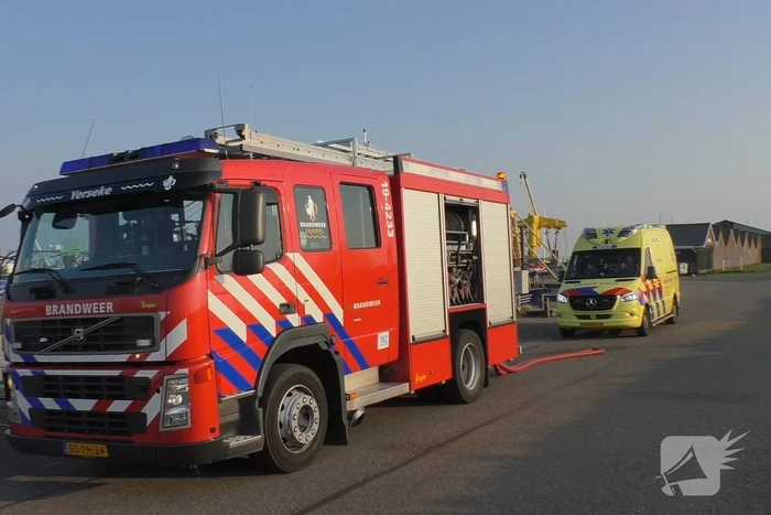 Brandweer ingezet voor brand in kotter