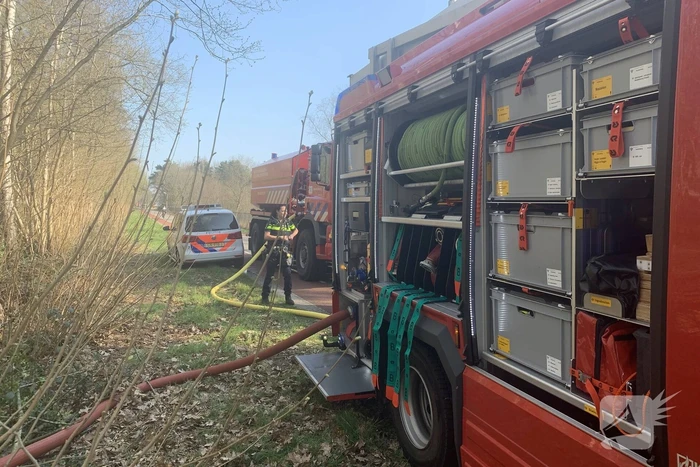 Bosbrand zorgt voor veel rook