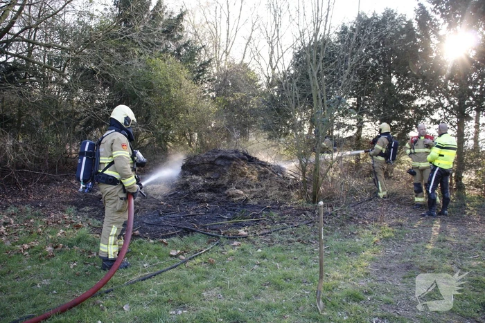 Flinke rookontwikkeling vanwege brand in grashoop