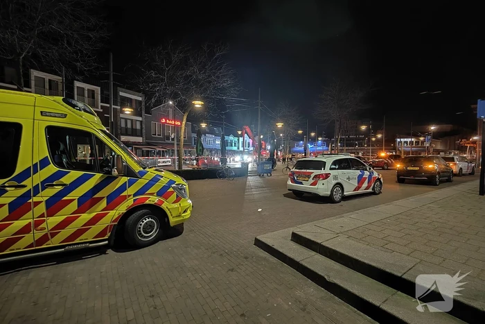 Grote brand boven cafe Railroad