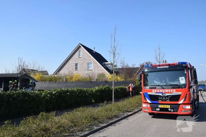 Veel schade vanwege brand in tuinhuis