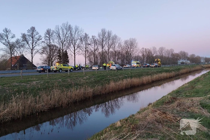 Negen gewonden bij forse kop-staartbotsing
