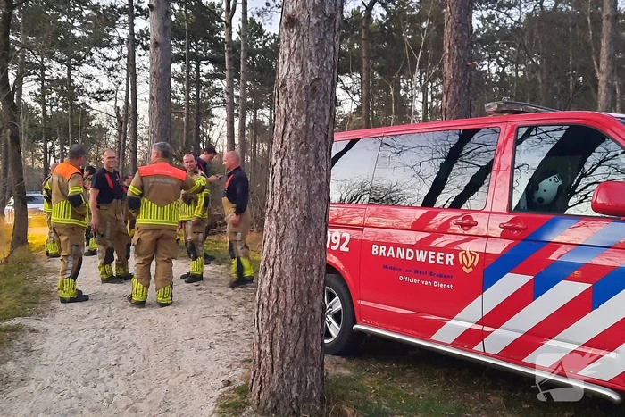 Brand in bosgebied