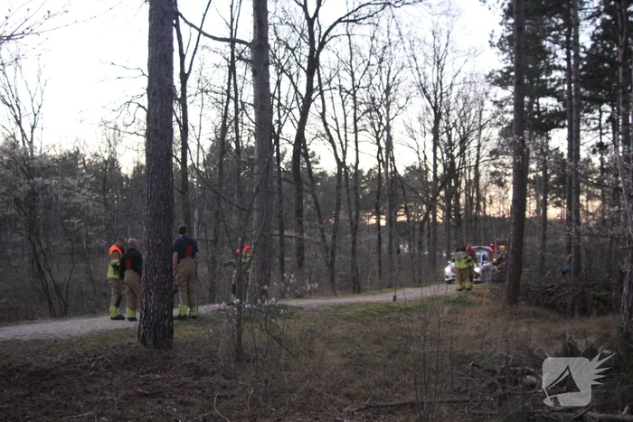 Brand in bosgebied
