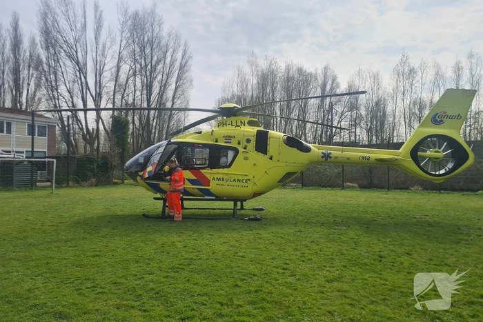 Traumahelikopter landt voor incident