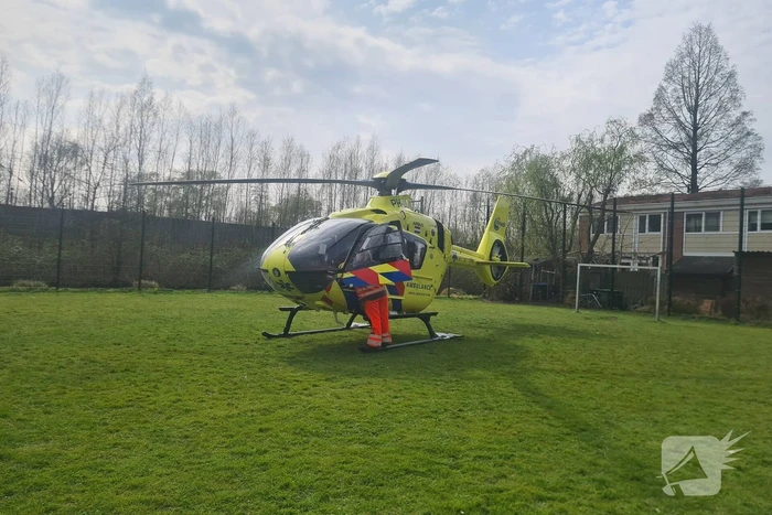 Traumahelikopter landt voor incident