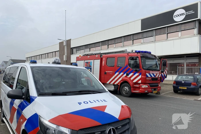 Brand in pand Coors op bedrijventerrein Donkersloot