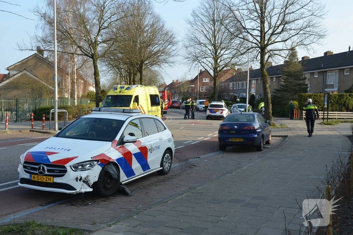 Politie ramt auto na achtervolging