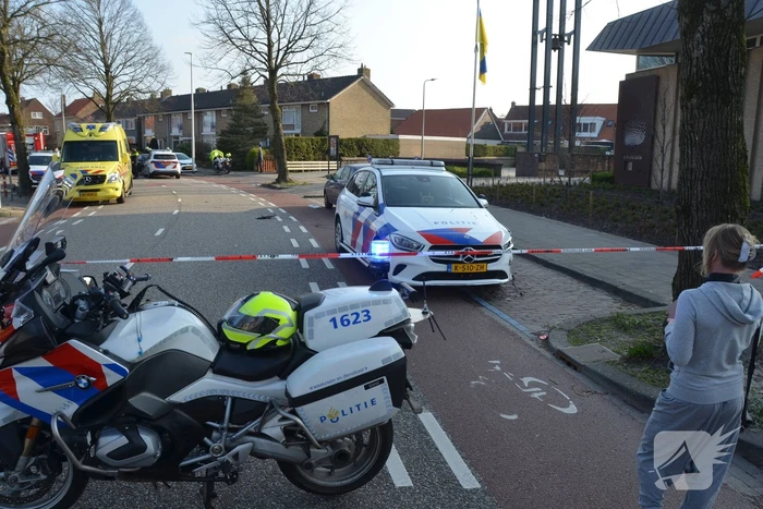 Politie ramt auto na achtervolging